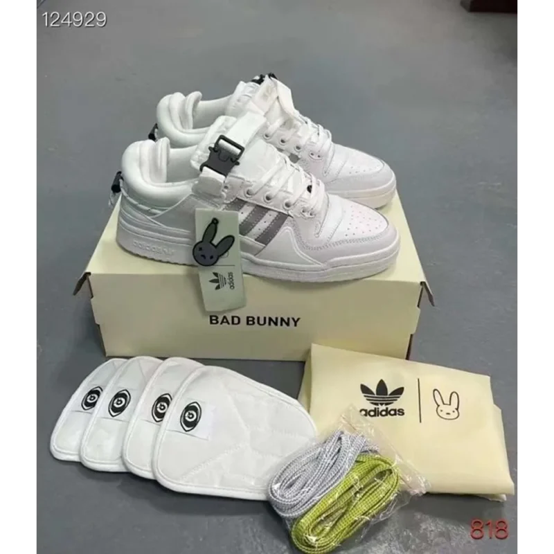 Stylish Adidas Bad Bunny Full White Shoes For Men (SW5824)