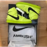 Premium Nike Ambush Dunk High Volt Green Shoes For Men (SW5859)