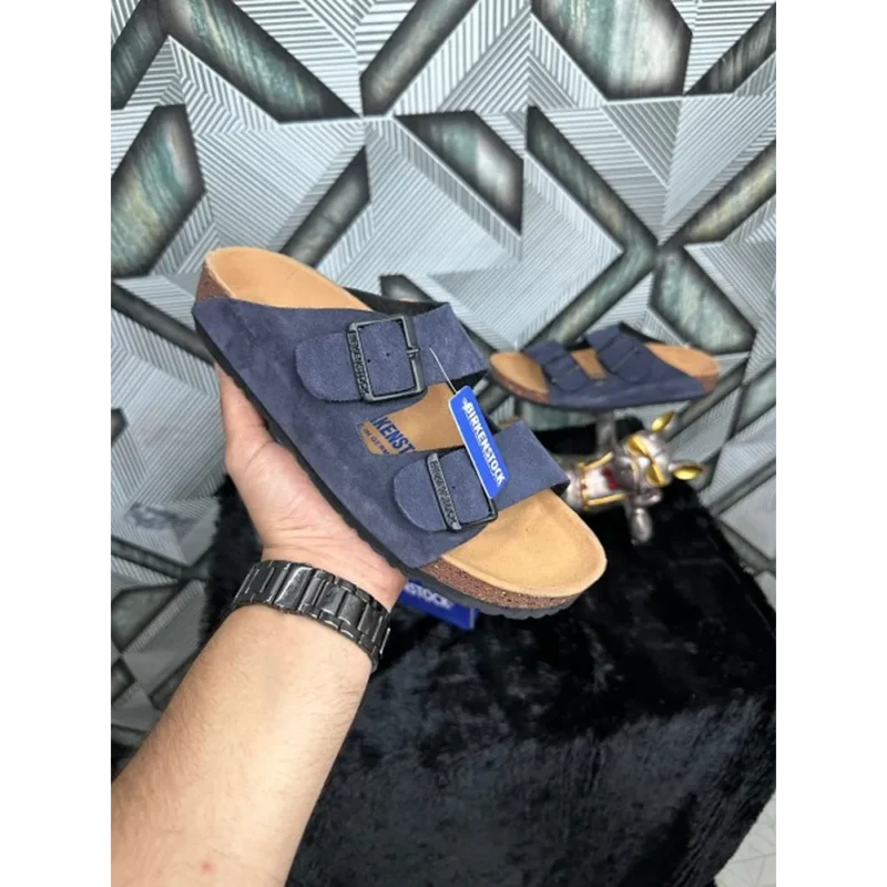 Stylish Birkenstock Arizona Dark Blue For Men (HOF932)