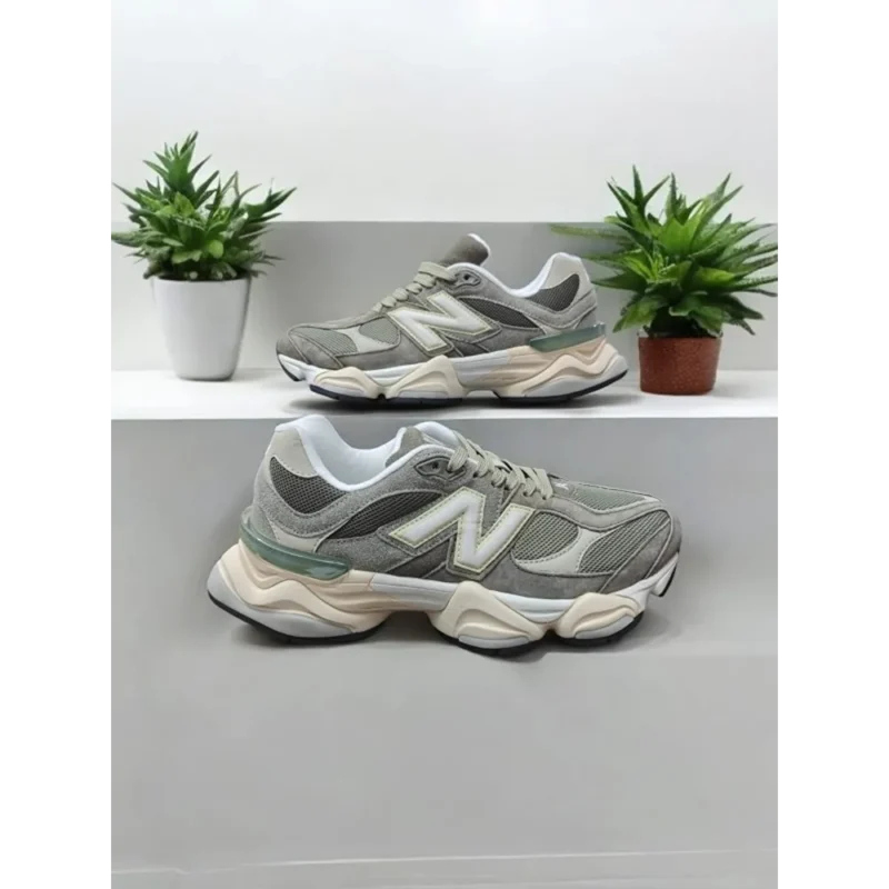 Trendy New Balance 9060 Dark Army Shoes For Men (SW6817)