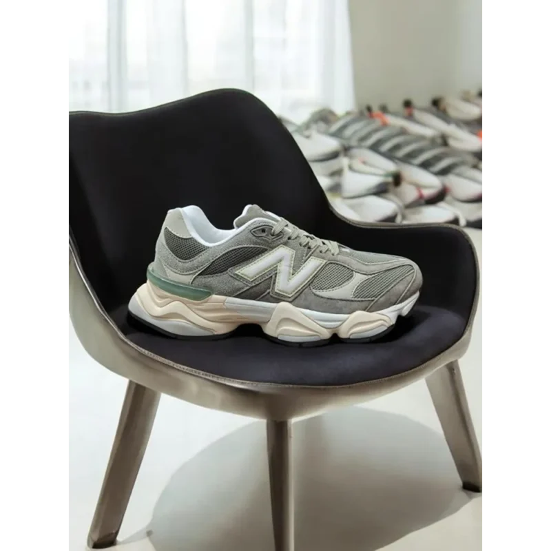 Trendy New Balance 9060 Dark Army Shoes For Men (SW6817)