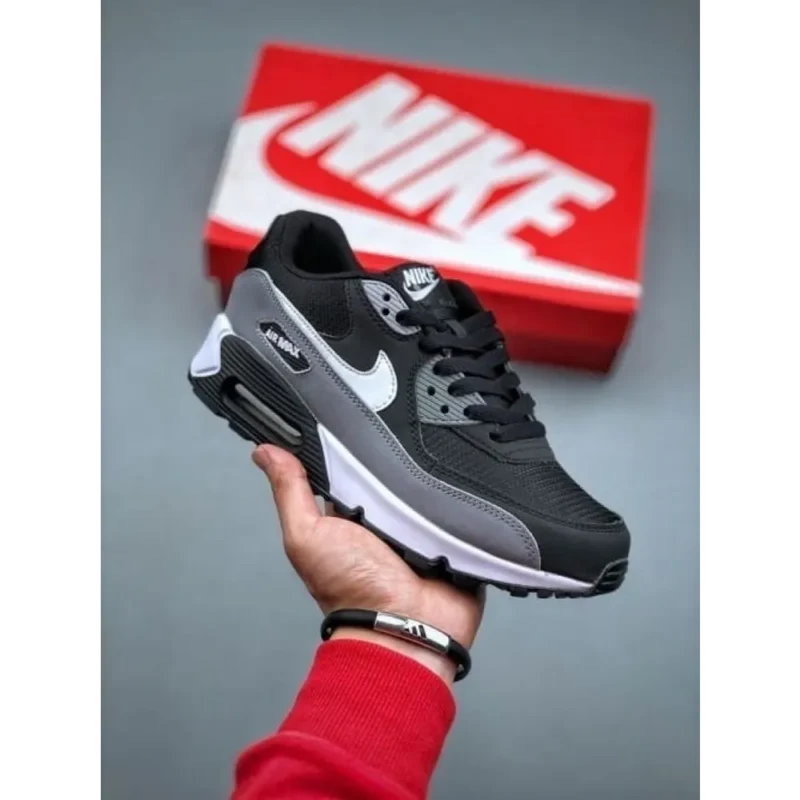 Imported Nike Air Max 90 Essential Black White Shoes For Men (SOS2833)