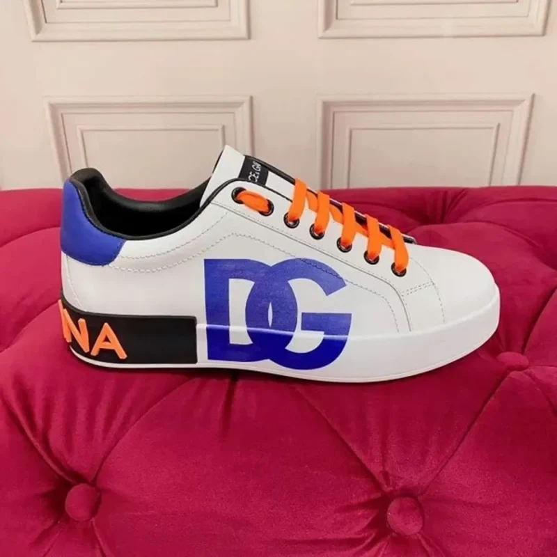 Trendy Dolce & Gabbana Portofino Leather Logo Low Shoes For Men (SW6747)