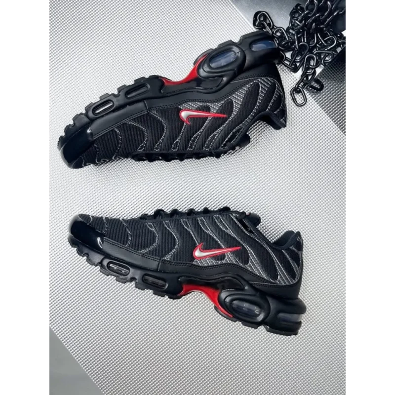 Trendy Nike Air Max Plus Black Silver Shoes For Men (SW6242)