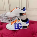 Trendy Dolce & Gabbana Portofino Leather Logo Low Shoes For Men (SW6747)