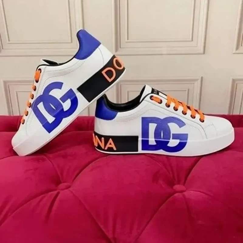 Trendy Dolce & Gabbana Portofino Leather Logo Low Shoes For Men (SW6747)