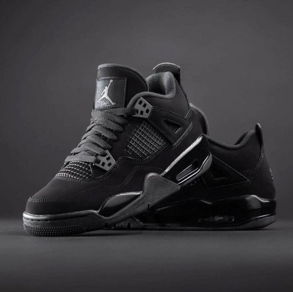 Premium Nike Air Jordan Retro 4 Black Shoes For Men (SW6472)