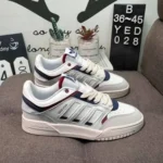 Classy Adidas Drop Step White Blue Shoes For Men (SW6383)