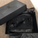 Premium Nike Air Jordan Retro 4 Black Shoes For Men (SW6472)