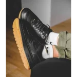 Stylish Air Force 1 Low Gum Luxe Black Gum Shoes For Men (QT223)