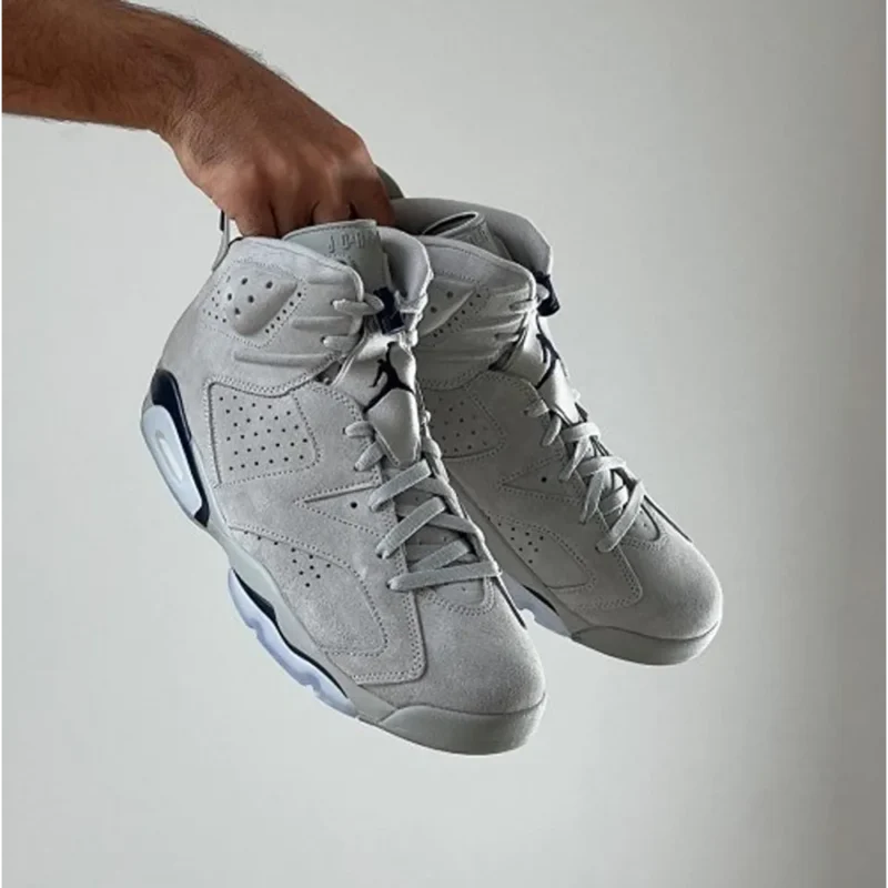 Stylish Air Jordan Retro 6 Georgetown Shoes For Men (QT214)