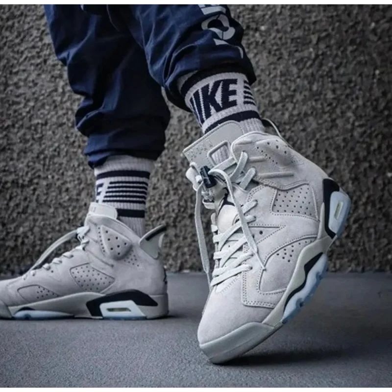 Stylish Air Jordan Retro 6 Georgetown Shoes For Men (QT214)