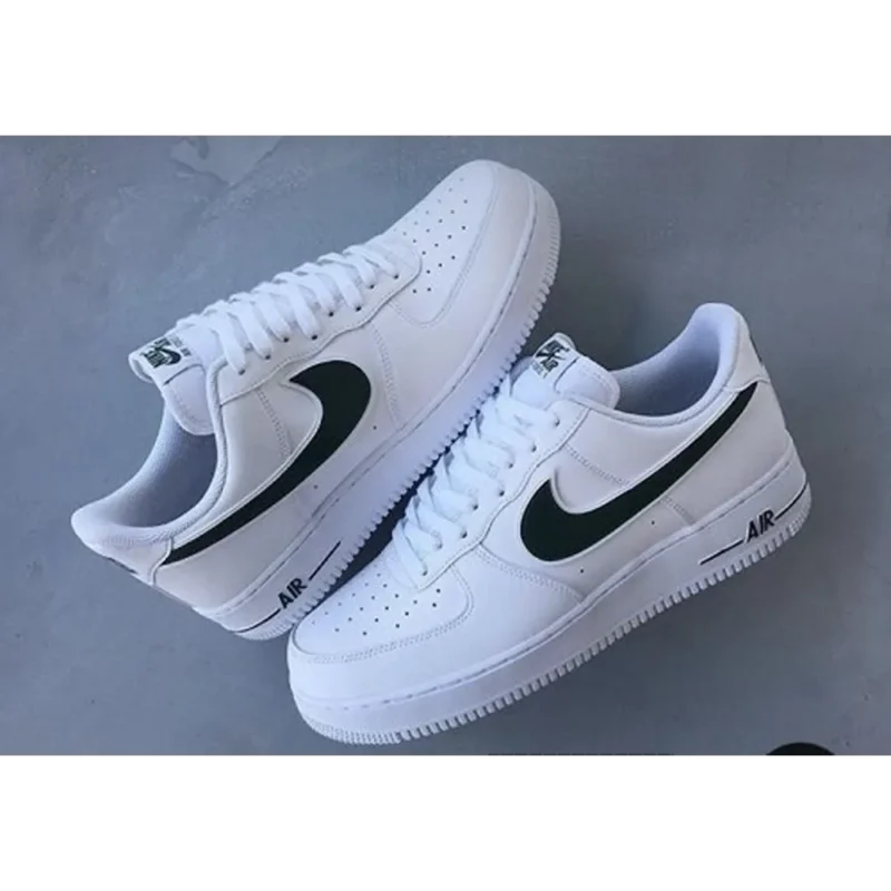 Stylish Nike Air Force 1 White Black Anc20 Shoes For Men (QT143)