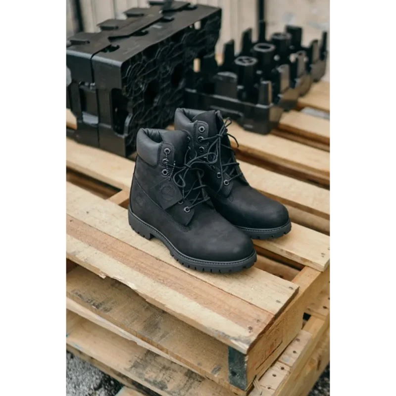 Stylish Timberland Long Black Boots For Men (QT141)