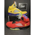 Stylish Air Jordan Retro 5 Se What The Multi Shoes For Men (QT140)