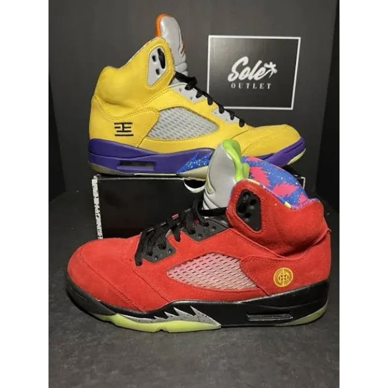 Stylish Air Jordan Retro 5 Se What The Multi Shoes For Men (QT140)