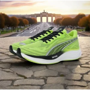 Classy Puma Velocity Nitro 3 Green Shoes For Men (SHUB281)