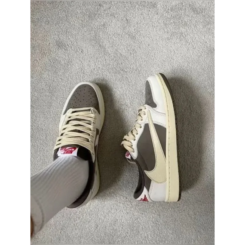 Classy Air Jordan Retro 1 Travis Scott Reverse Mocha Shoes For Men (SHUB256)