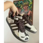 Classy Adidas Samba Notitle Cow Print Brown Shoes For Men (LL597)