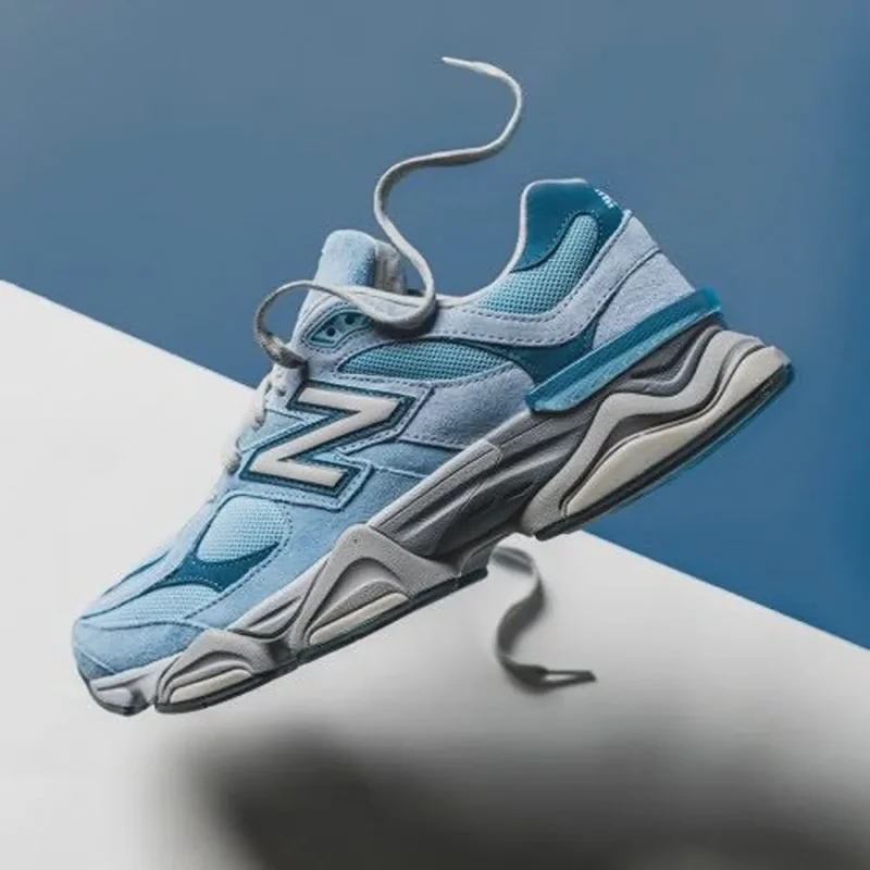 Classy New Balance 9060 Chrome Blue Shoes For Men (LL624)