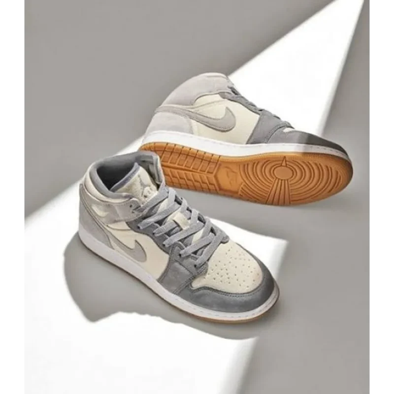 Classy Air Jordan Retro 1 Mid Coconut Milk Shoes For Men (LL572)