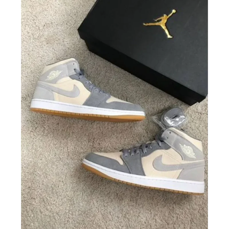 Classy Air Jordan Retro 1 Mid Coconut Milk Shoes For Men (LL572)