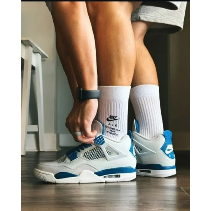 Classy Nike Air Jordan 4 Retro Sp Blue Sapphire Shoes For Men (LL580)