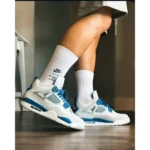 Classy Nike Air Jordan 4 Retro Sp Blue Sapphire Shoes For Men (LL580)