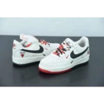 Classy Nike Air Force 1 Low Chicago Bulls White Red Shoes For Men (LL583)