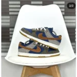Classy Nike Sb Dunk Low Navy Brown Pale Ivory Shoes For Men (LL586)