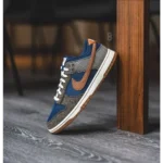 Classy Nike Sb Dunk Low Navy Brown Pale Ivory Shoes For Men (LL586)
