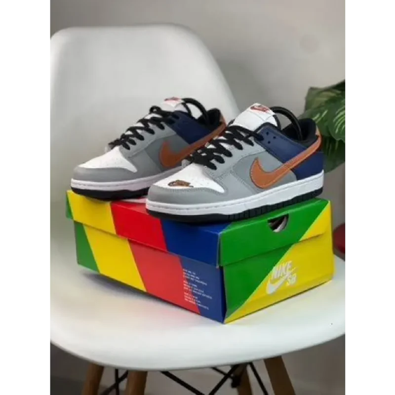 Premium Nike Dunk Low Ekin White Neutral Grey Orange Shoes For Men (LL513)