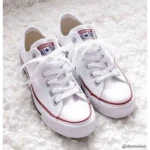 Premium Converse All Star White Short Shoes For Men (LL508)