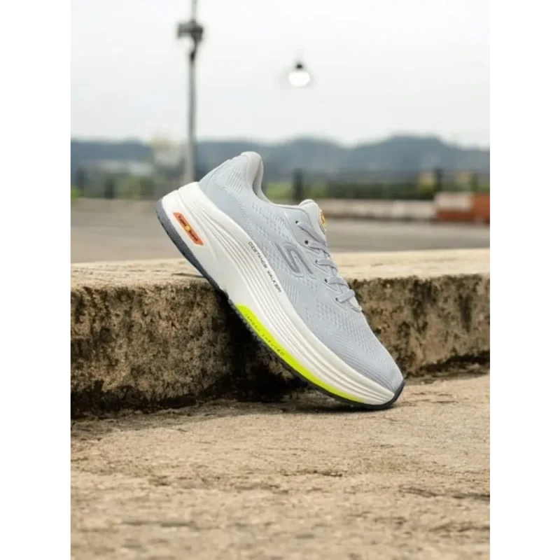Trendy Skechers Max Road Hyper Burst Grey Shoes For Men (CSO4459)