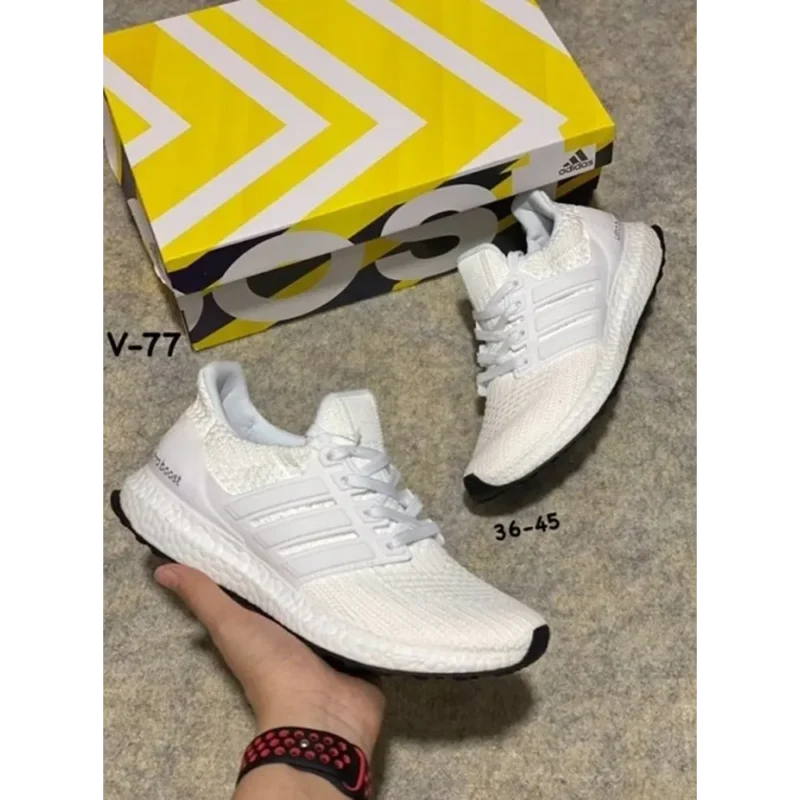 Premium Adidas Ultra Boost 3.0 Triple White Shoes For Men (QT303)