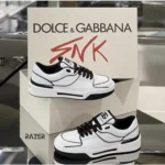 Trendy Dolce & Gabbana New Roma Top Low White Black Shoes For Men (SW5688)