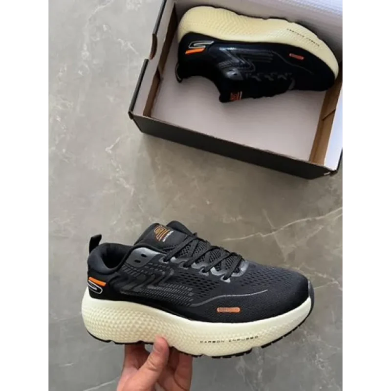 Premium Skecher Go Run Maxroad Black Beige Shoes For Men (HOF809)