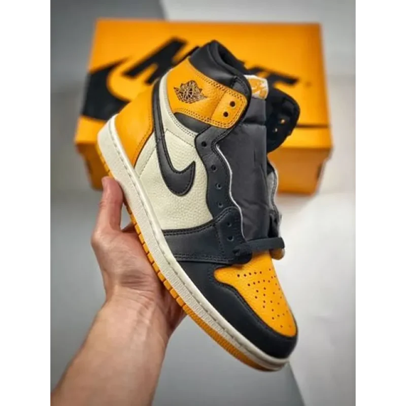 p-70-15-13-31-612816.webp Trendy Nike Air Jordan Retro 1 High Taxi Yellow Shoes For Men (SHUB724)