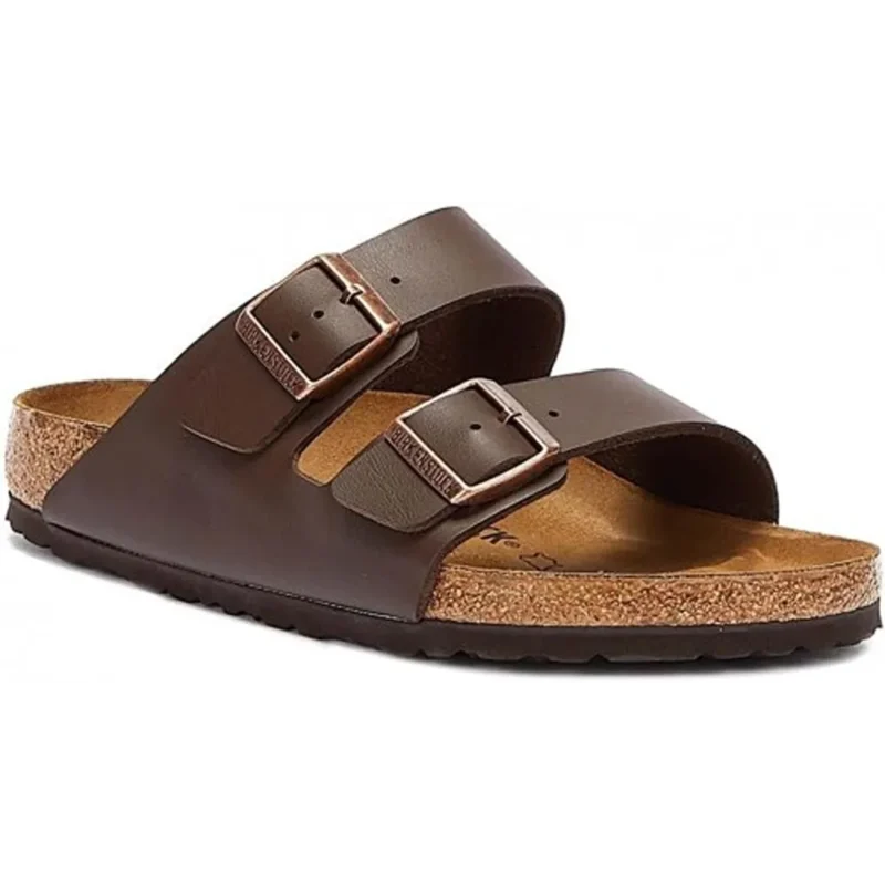 Stylish Birkenstock Arizona Brown Leather For Men (HOF944)