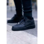 Stylish Nike Air Force 1 Low All Black Shoes For Men (HOF945)