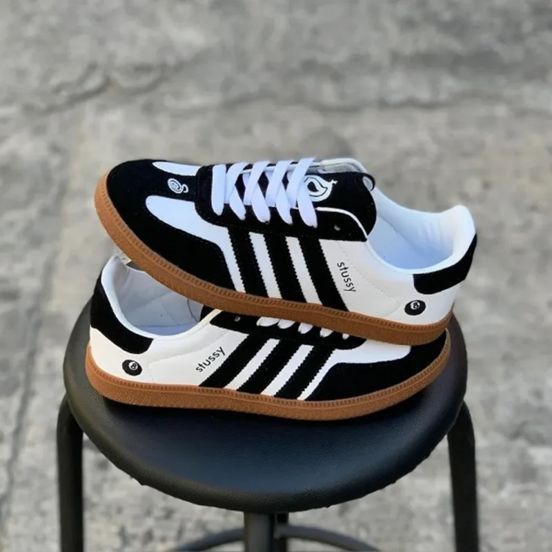 p-8-10-41-57-343754.webp Trendy Adidas Samba X Stussy Black White Shoes For Men (SW6243)
