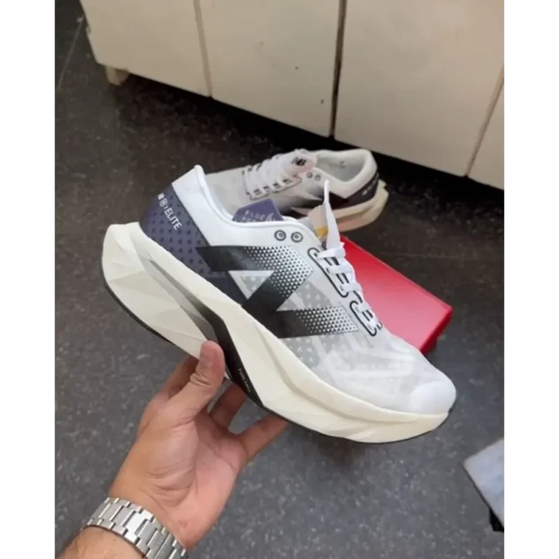 Premium New Balance Sc Elite V4 White Navy Shoes For Men (QT335)