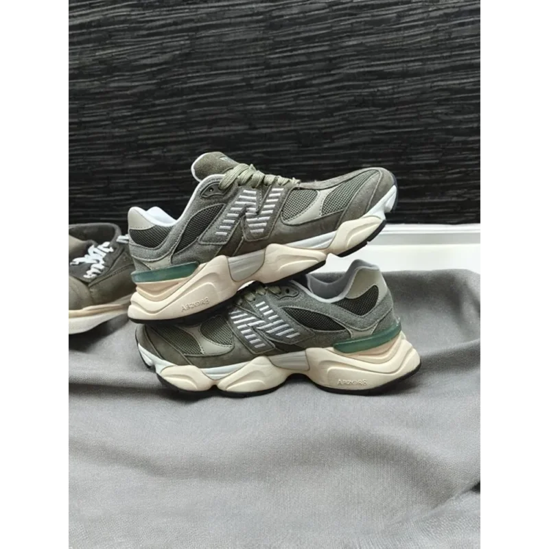 Trendy New Balance 9060 Dark Army Shoes For Men (SW6538)