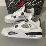 Classy Nike Jordan Retro 4 Military Black Shoes For Men (SHH07764)