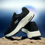 Classy Skechers Max Road Hyper Burst Black White Shoes For Men (CSO4220)