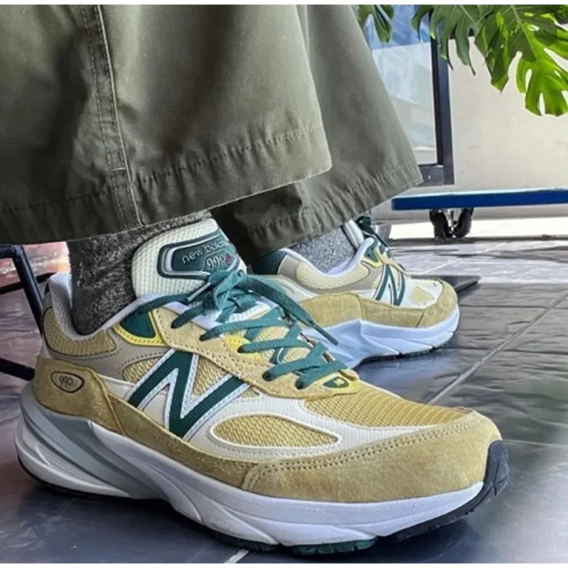 Trendy New Balance 990V6 Lemonade Shoes For Men (SHUB630)