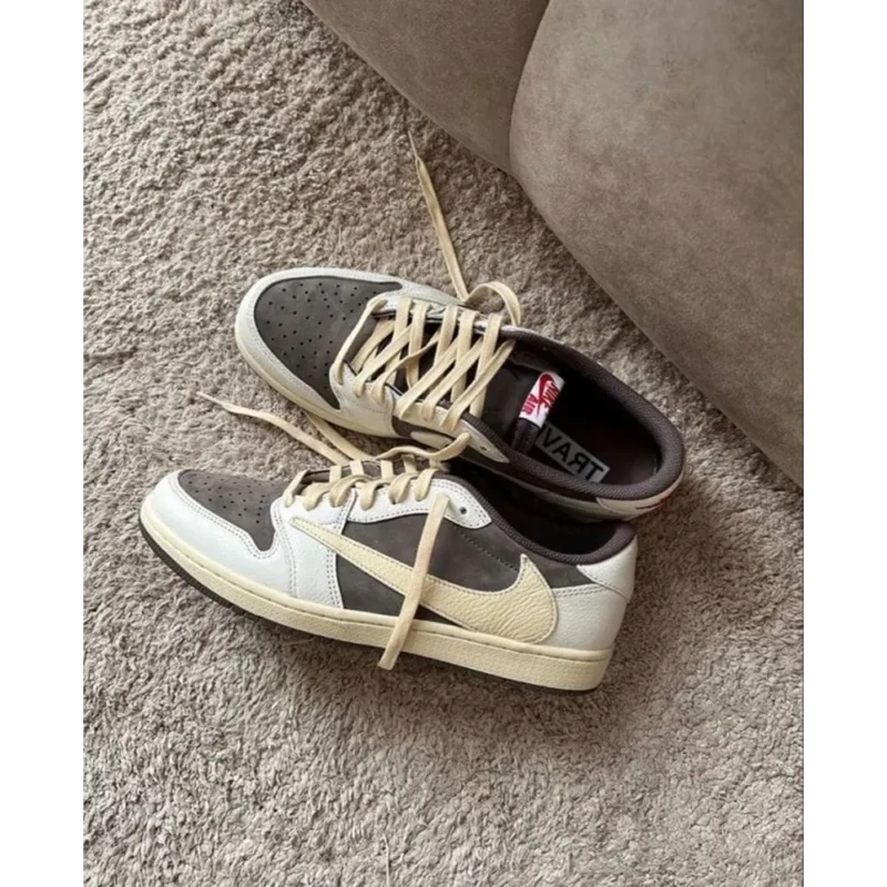 Imported Nike Air Jordan 1 Low Travis Scott Reverse Mocha Shoes For Men (SW5930)