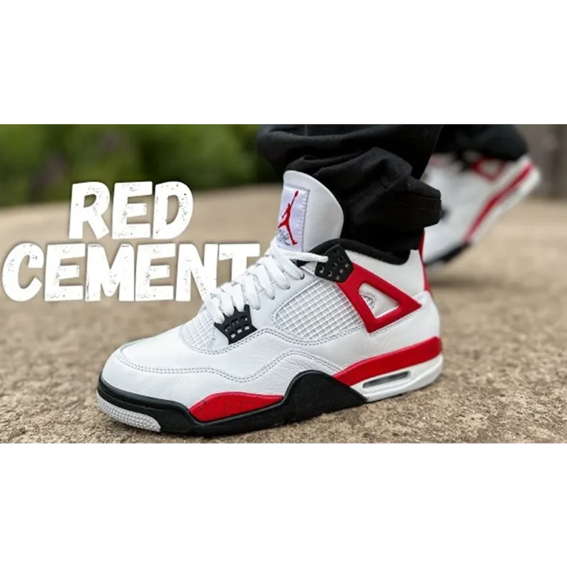 Classy Nike Air Jordan Retro 4 Red Shoes For Men (SHH07792)