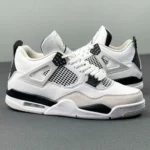 Premium Nike Air Jordan Retro 4 Military Black Shoes For Men (HOF836)