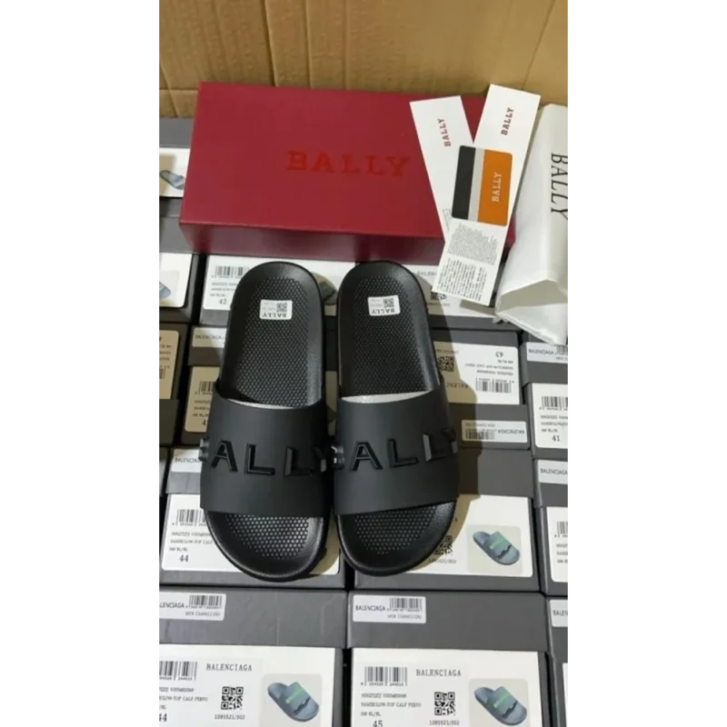 Imported Bally Sandal All Black For Men (SOS2849)